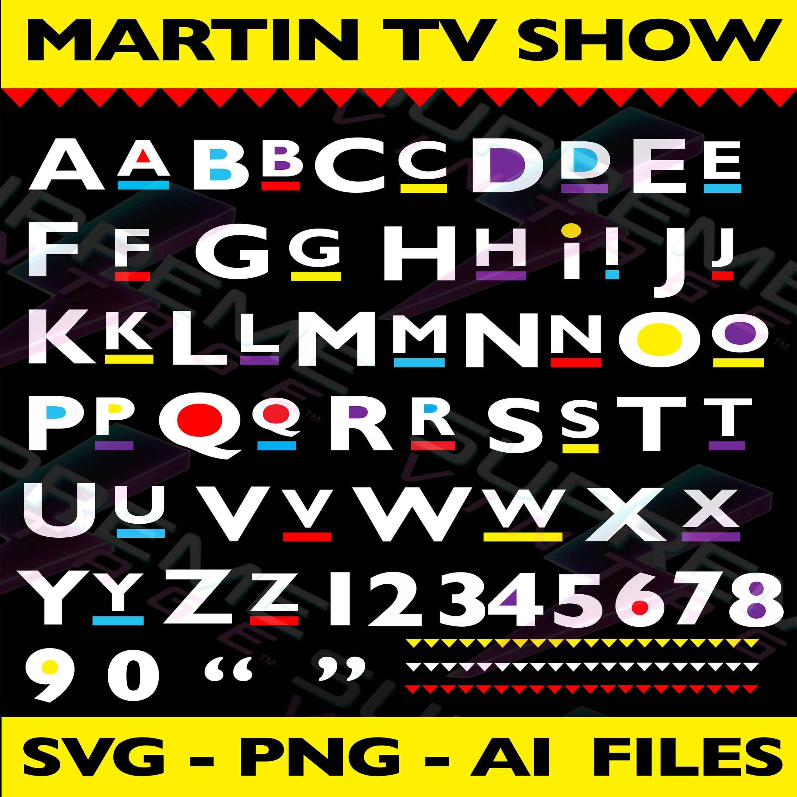 Martin Tv Show Font SVG, PNG, Ai Format Digital Download Supreme
